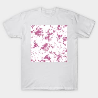 Peony pink and white Storm - Tie-Dye Shibori Texture T-Shirt